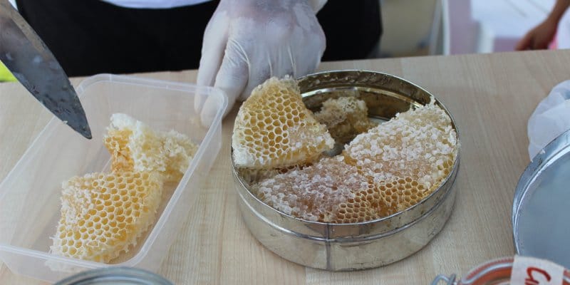 Förvaring av honung i kammar