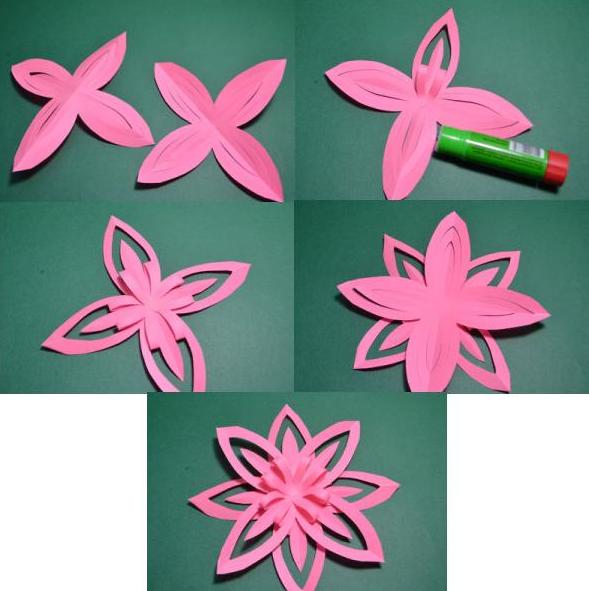 Papirno cvijeće - dijagrami i predlošci za izradu papirnatog cvijeća 13. faza