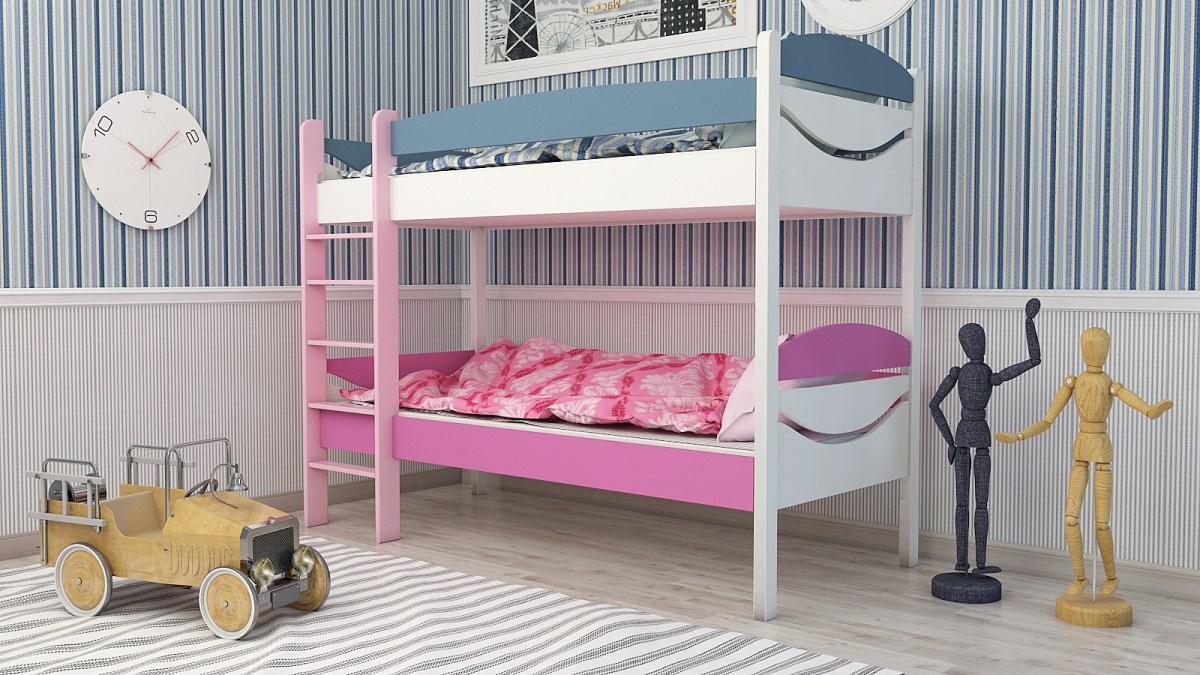 Este foarte posibil să alegeți un pat supraetajat funcțional și practic într-o cameră mică pentru doi copii.