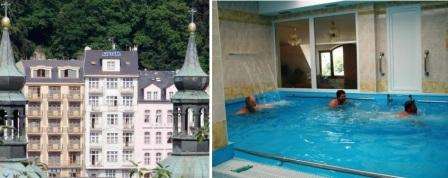 Migliaia di turisti affollano Karlovy Vary ogni inverno. Puoi anche soggiornare al Morava Hotel, che fa parte del complesso termale di Karlovy Vary. Puoi rilassarti sul suo territorio indipendentemente dalla stagione.