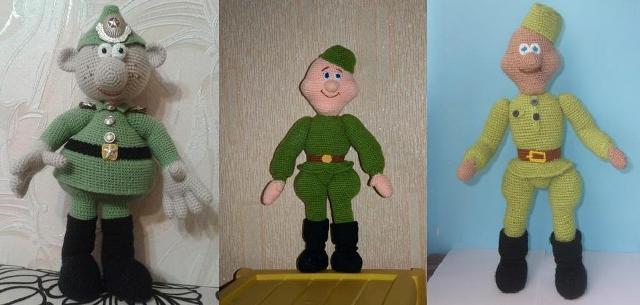 Soldado de malha. Esta ideia de artesanato ajudará a ilustrar as características dos uniformes dos soldados do Exército Vermelho.