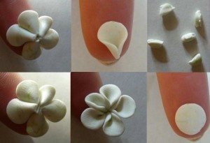 fleurs en pâte polymère