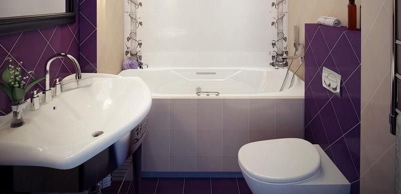 Moderný interiér kúpeľne v Chruščove by mal byť vyrobený jediným štylistickým smerom