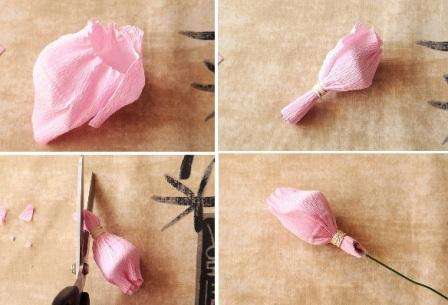Per realizzare i petali ti servirà un altro rettangolo di carta ondulata dello stesso colore.