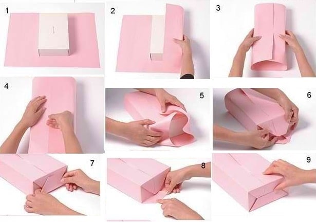Kako umotati pravokutnu kutiju u poklon papir