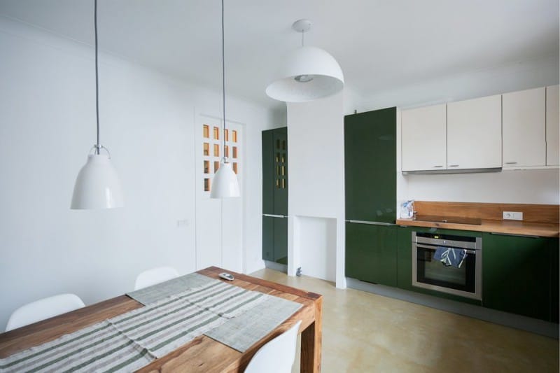 Taket i köket i stil med minimalism