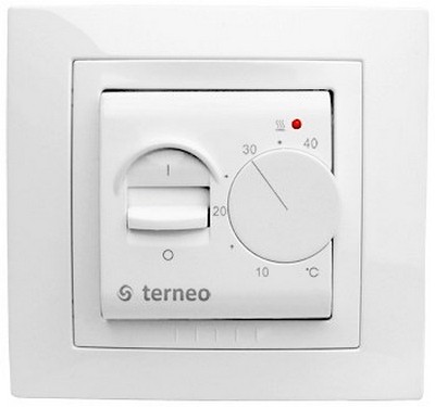 Esta é a aparência de um termostato de parede.