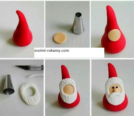 božićne igračke od plastelina napravite sami