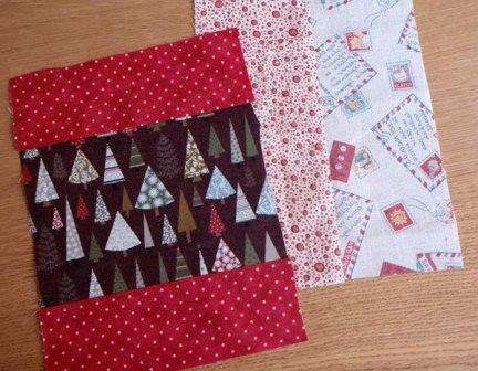Inicialmente, precisamos selecionar belos tecidos brilhantes nos quais nossa árvore de Natal será costurada de acordo com o padrão.