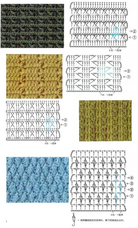 fantastici modelli per lavorare a maglia modelli all'uncinetto densi