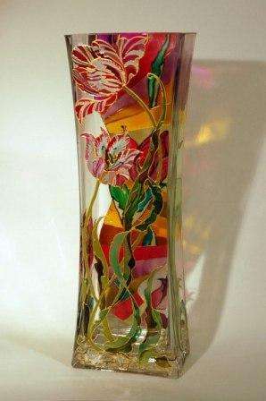 Decoupage vaza za cvijeće za mamu majstorska klasa