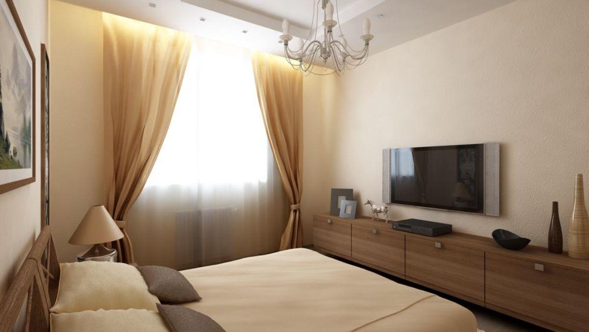 כיסוי מיטה יעזור לך להגדיל את החדר באופן ויזואלי אם הוא באותו צבע כמו הווילונות.