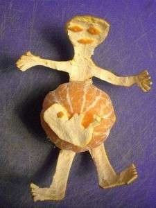 artesanato engraçado de tangerina faça você mesmo
