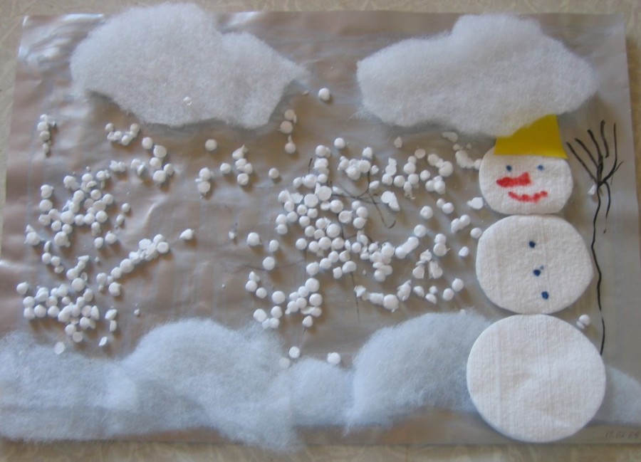 Artigianato con dischetti di cotone per bambini: idee fotografiche di prodotti originali per bambini