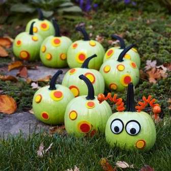 Decoração de abóbora de halloween para crianças
