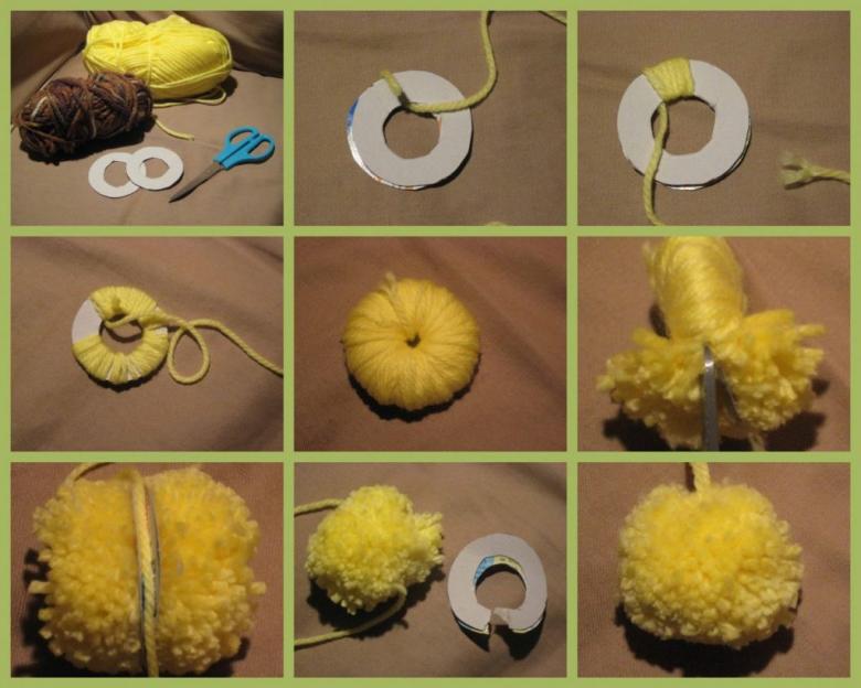 Pomponi DIY - foto - ideje za originalne domaće pompone