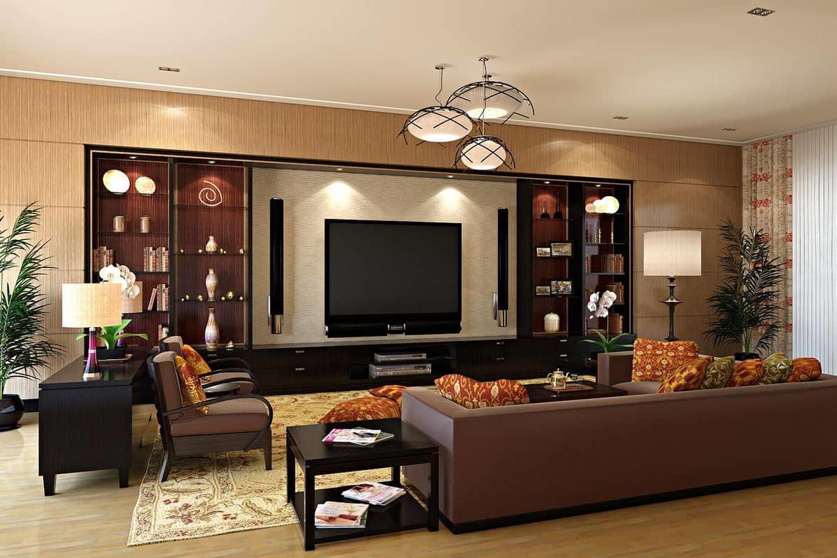 Každý majiteľ si vyberie štýl a interiér vhodný do svojej obývačky.