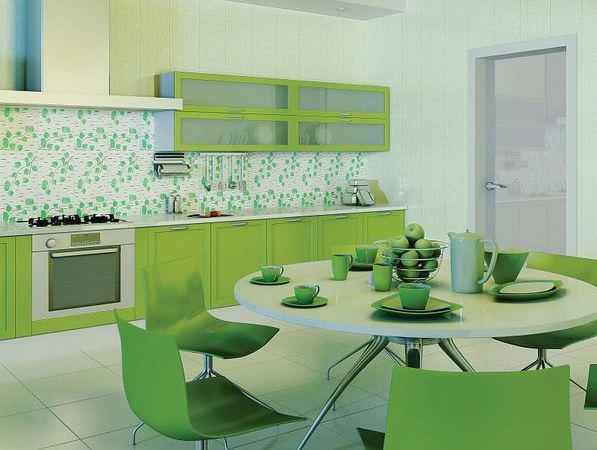 Pentru a crea un design original pentru bucătăria dvs., puteți utiliza diferite tipuri de panouri din PVC.