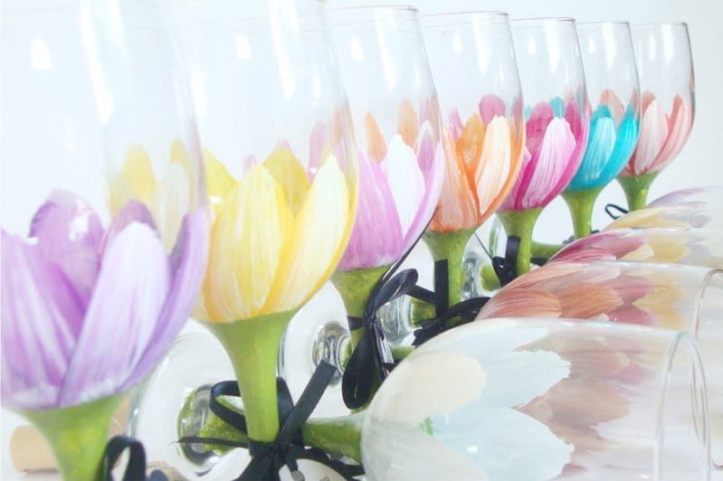 DIY festés szemüveg - virág