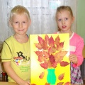 Master class pour enfants «Bouquet de feuilles d'automne. Artisanat à partir de matériaux naturels 