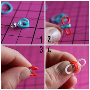 Come tessere braccialetti da elastici