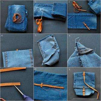 Cosa puoi cucire da vecchi jeans con le tue mani con diagrammi. Foto