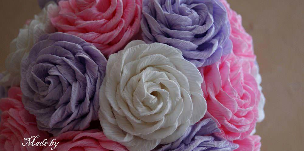 Technológia výroby ruží z vlnitého papiera v rôznych MK sa môže líšiť