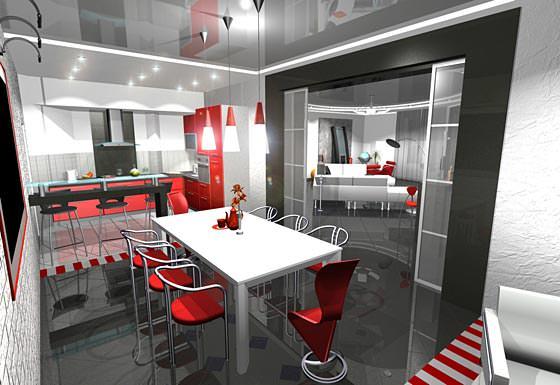 Bucătăria, care include o sală de mese completă, este un spațiu foarte confortabil și confortabil.
