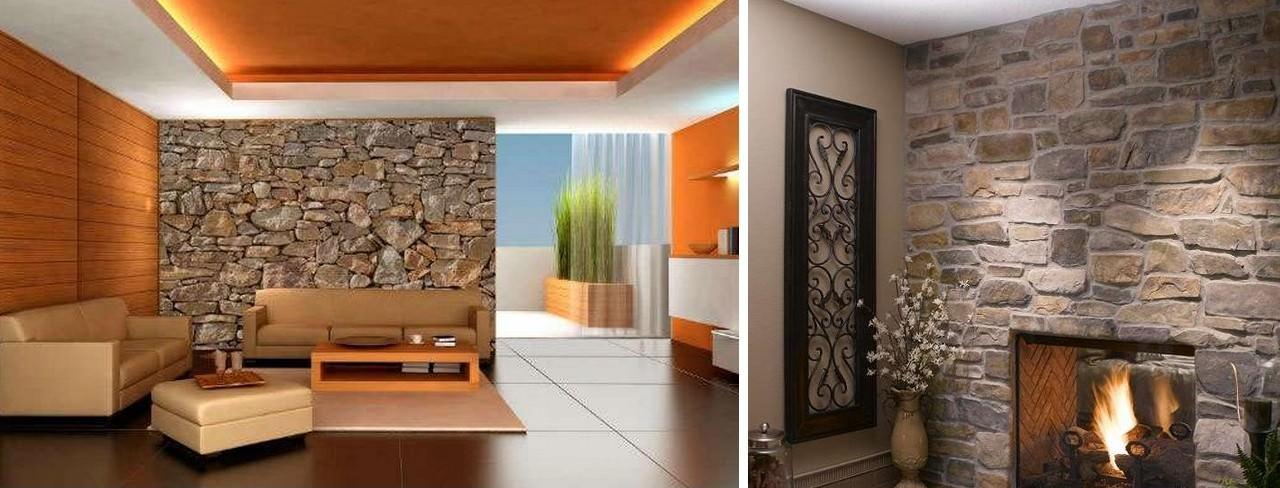 Μια εξαιρετική εναλλακτική λύση στην ταπετσαρία είναι η διακόσμηση τοίχων με φυσική πέτρα.