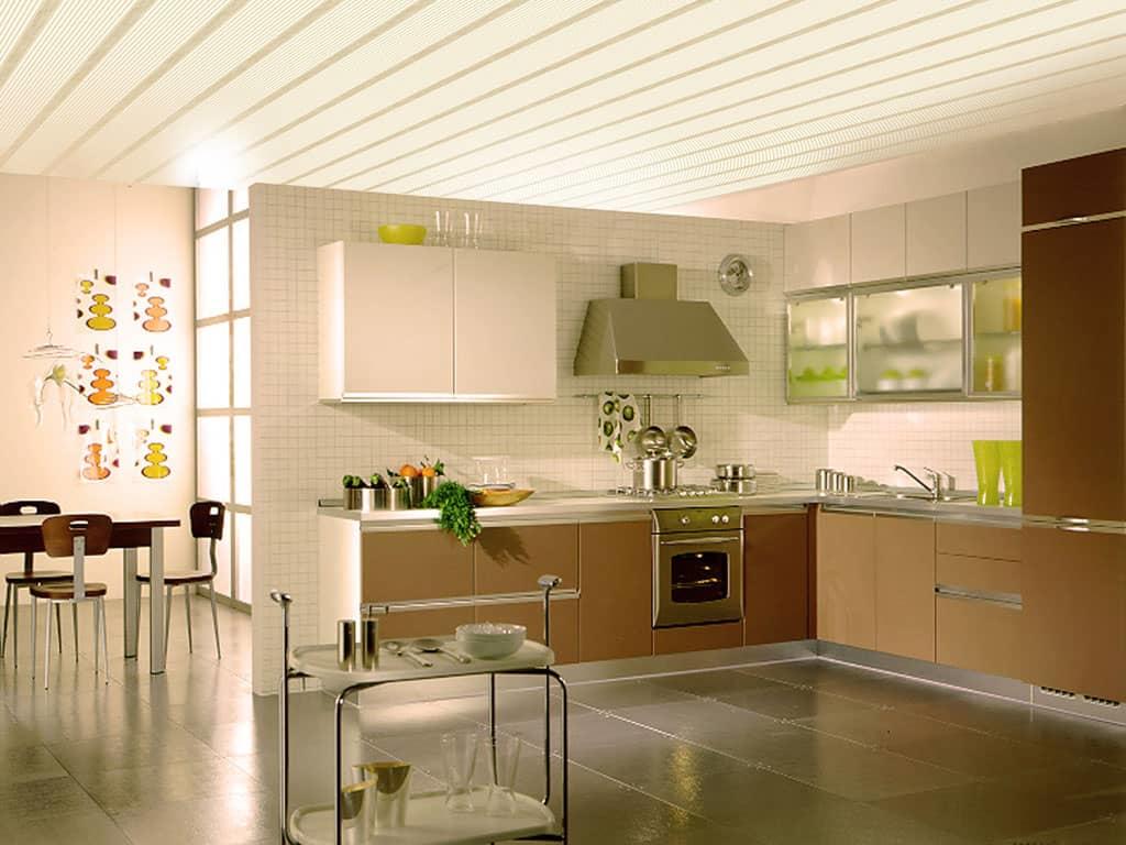 לוחות תקרה למטבח עדיין מבוקשים, הם זולים ונראים פרקטיים.